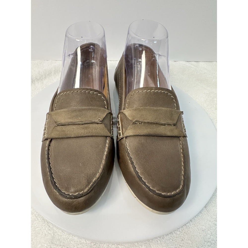 Frye Sedona Seam‎ Moc Driving Style Women's Leather Loafers Size 7 Brown Comfy
